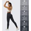 imageMAGCOMSEN Womens V Leggings with 3 Pockets Tummy Control Yoga Pants Hight Waisted Gym Workout Leggings for Spring AutumnBlack