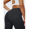 imageMAGCOMSEN Womens V Leggings with 3 Pockets Tummy Control Yoga Pants Hight Waisted Gym Workout Leggings for Spring AutumnBlack