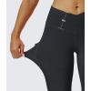 imageMAGCOMSEN Womens V Leggings with 3 Pockets Tummy Control Yoga Pants Hight Waisted Gym Workout Leggings for Spring AutumnBlack
