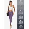 imageMAGCOMSEN Womens V Leggings with 3 Pockets Tummy Control Yoga Pants Hight Waisted Gym Workout Leggings for Spring AutumnDark Purple
