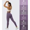 imageMAGCOMSEN Womens V Leggings with 3 Pockets Tummy Control Yoga Pants Hight Waisted Gym Workout Leggings for Spring AutumnDark Purple