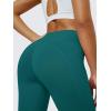 imageMAGCOMSEN Womens V Leggings with 3 Pockets Tummy Control Yoga Pants Hight Waisted Gym Workout Leggings for Spring AutumnEmerald Green