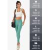 imageMAGCOMSEN Womens V Leggings with 3 Pockets Tummy Control Yoga Pants Hight Waisted Gym Workout Leggings for Spring AutumnGray Green