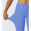 imageMAGCOMSEN Womens V Leggings with 3 Pockets Tummy Control Yoga Pants Hight Waisted Gym Workout Leggings for Spring AutumnLight Blue