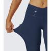 imageMAGCOMSEN Womens V Leggings with 3 Pockets Tummy Control Yoga Pants Hight Waisted Gym Workout Leggings for Spring AutumnNavy