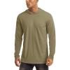imageMAGCOMSEN Mens Hooded UPF 50 Sun Protection T Shirts Long Sleeve Athletic Fishing Shirts Rash GuardsStuffy Cyan