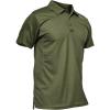 imageMAGCOMSEN Mens Polo Shirt Quick Dry Performance Short Sleeve Tactical Shirts Pique Jersey Golf ShirtArmy Green