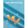 imageMAGCOMSEN Womens Hoodie Shirts UPF 50 UV Protection Long Sleeve Sun Shirt Fishing Hiking Athletic Shirts with Thumb HoleAqua Blue
