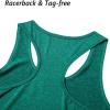 imageMAGCOMSEN Womens Racerback Tank Tops UPF 50 Workout Shirts Quick Dry Sun Protection Sleeveless Tops for Gym YogaJade Green