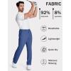 imageMAGCOMSEN Mens Golf Pants Stretch Dress Pants Quick Dry Water Resistant Lightweight Flat Front Work Pants Moisture WickingBlue Grey