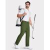 imageMAGCOMSEN Mens Golf Pants Stretch Dress Pants Quick Dry Water Resistant Lightweight Flat Front Work Pants Moisture WickingGreen