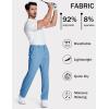 imageMAGCOMSEN Mens Golf Pants Stretch Dress Pants Quick Dry Water Resistant Lightweight Flat Front Work Pants Moisture WickingLight Blue