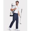 imageMAGCOMSEN Mens Golf Pants Stretch Dress Pants Quick Dry Water Resistant Lightweight Flat Front Work Pants Moisture WickingNavy