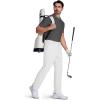 imageMAGCOMSEN Mens Golf Pants Stretch Dress Pants Quick Dry Water Resistant Lightweight Flat Front Work Pants Moisture WickingWhite