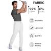 imageMAGCOMSEN Mens Golf Pants Stretch Dress Pants Quick Dry Water Resistant Lightweight Flat Front Work Pants Moisture WickingWhite