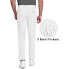 imageMAGCOMSEN Mens Golf Pants Stretch Dress Pants Quick Dry Water Resistant Lightweight Flat Front Work Pants Moisture WickingWhite