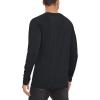 imageMAGCOMSEN Mens Long Sleeve Shirt Quick Dry UPF 50 Sun Protection Lightweight TShirt Athletic Workout Fishing TeeBlack