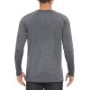 imageMAGCOMSEN Mens Long Sleeve Shirt Quick Dry UPF 50 Sun Protection Lightweight TShirt Athletic Workout Fishing TeeDary Grey