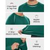 imageMAGCOMSEN Mens Long Sleeve Shirt Quick Dry UPF 50 Sun Protection Lightweight TShirt Athletic Workout Fishing TeeEmerald Green