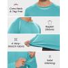 imageMAGCOMSEN Mens Long Sleeve Shirt Quick Dry UPF 50 Sun Protection Lightweight TShirt Athletic Workout Fishing TeeLight Green