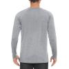 imageMAGCOMSEN Mens Long Sleeve Shirt Quick Dry UPF 50 Sun Protection Lightweight TShirt Athletic Workout Fishing TeeLight Grey
