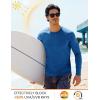 imageMAGCOMSEN Mens Long Sleeve Shirt Quick Dry UPF 50 Sun Protection Lightweight TShirt Athletic Workout Fishing TeeMedium Blue