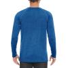 imageMAGCOMSEN Mens Long Sleeve Shirt Quick Dry UPF 50 Sun Protection Lightweight TShirt Athletic Workout Fishing TeeMedium Blue