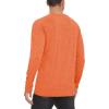 imageMAGCOMSEN Mens Long Sleeve Shirt Quick Dry UPF 50 Sun Protection Lightweight TShirt Athletic Workout Fishing TeeOrange