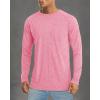 imageMAGCOMSEN Mens Long Sleeve Shirt Quick Dry UPF 50 Sun Protection Lightweight TShirt Athletic Workout Fishing TeePink