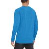 imageMAGCOMSEN Mens Long Sleeve Shirt Quick Dry UPF 50 Sun Protection Lightweight TShirt Athletic Workout Fishing TeeSea Blue