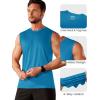 imageMAGCOMSEN Mens UPF 50 Tank Tops Quick Dry Workout Gym Sleeveless Muscle Shirts Summer Beach Swim ShirtBlue Green