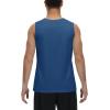imageMAGCOMSEN Mens UPF 50 Tank Tops Quick Dry Workout Gym Sleeveless Muscle Shirts Summer Beach Swim ShirtBlue Grey