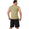 imageMAGCOMSEN Mens UPF 50 Tank Tops Quick Dry Workout Gym Sleeveless Muscle Shirts Summer Beach Swim ShirtDull Cyan