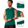 imageMAGCOMSEN Mens UPF 50 Tank Tops Quick Dry Workout Gym Sleeveless Muscle Shirts Summer Beach Swim ShirtEmerald Green
