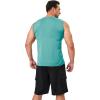 imageMAGCOMSEN Mens UPF 50 Tank Tops Quick Dry Workout Gym Sleeveless Muscle Shirts Summer Beach Swim ShirtGrey Green
