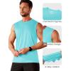 imageMAGCOMSEN Mens UPF 50 Tank Tops Quick Dry Workout Gym Sleeveless Muscle Shirts Summer Beach Swim ShirtLight Blue