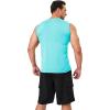 imageMAGCOMSEN Mens UPF 50 Tank Tops Quick Dry Workout Gym Sleeveless Muscle Shirts Summer Beach Swim ShirtLight Blue