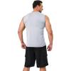 imageMAGCOMSEN Mens UPF 50 Tank Tops Quick Dry Workout Gym Sleeveless Muscle Shirts Summer Beach Swim ShirtLight Grey