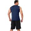 imageMAGCOMSEN Mens UPF 50 Tank Tops Quick Dry Workout Gym Sleeveless Muscle Shirts Summer Beach Swim ShirtNavy