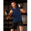 imageMAGCOMSEN Mens UPF 50 Tank Tops Quick Dry Workout Gym Sleeveless Muscle Shirts Summer Beach Swim ShirtNavy