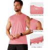 imageMAGCOMSEN Mens UPF 50 Tank Tops Quick Dry Workout Gym Sleeveless Muscle Shirts Summer Beach Swim ShirtPink