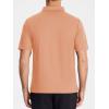 imageMAGCOMSEN Polo Shirts for Men with Pocket Short Sleeve Collared Golf Shirts Quick Dry Pique Performance Athletic SummerApricot