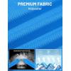 imageMAGCOMSEN Polo Shirts for Men with Pocket Short Sleeve Collared Golf Shirts Quick Dry Pique Performance Athletic SummerAzure