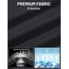 imageMAGCOMSEN Polo Shirts for Men with Pocket Short Sleeve Collared Golf Shirts Quick Dry Pique Performance Athletic SummerBlack