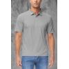 imageMAGCOMSEN Polo Shirts for Men with Pocket Short Sleeve Collared Golf Shirts Quick Dry Pique Performance Athletic SummerLight Gray