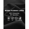 imageMAGCOMSEN Womens Running Shirts Quarter Zip Fleece Pullover Long Sleeve Thumb Hole Tee Athletic Workout TopsBlack