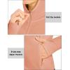 imageMAGCOMSEN Womens UPF 50 Sun Protection Jacket Long Sleeve Zip Up Cooling Lightweight Hoodie Hiking ShirtApricot