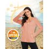 imageMAGCOMSEN Womens UPF 50 Sun Protection Jacket Long Sleeve Zip Up Cooling Lightweight Hoodie Hiking ShirtApricot