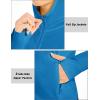 imageMAGCOMSEN Womens UPF 50 Sun Protection Jacket Long Sleeve Zip Up Cooling Lightweight Hoodie Hiking ShirtBlue Green