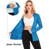 imageMAGCOMSEN Womens UPF 50 Sun Protection Jacket Long Sleeve Zip Up Cooling Lightweight Hoodie Hiking ShirtBlue Green